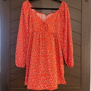 Pattern babydoll dress